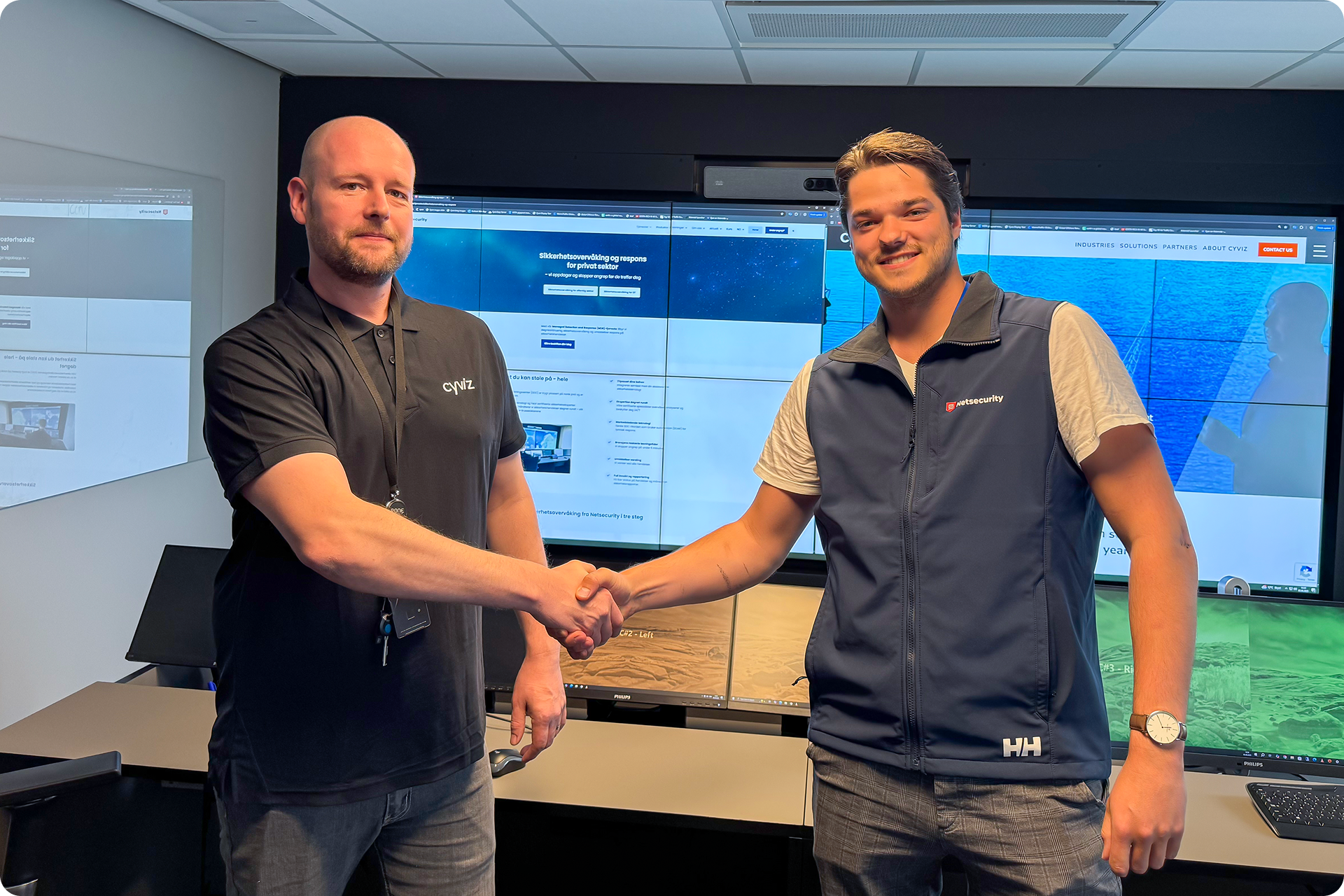 Cyviz og Netsecurity Handshake Rounded