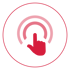 Icon of hand pointing