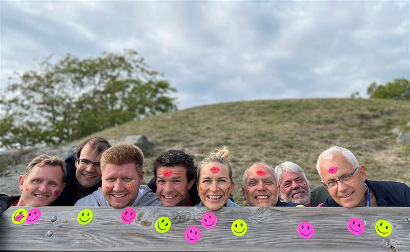 Colleagues in Netsecurity on team building