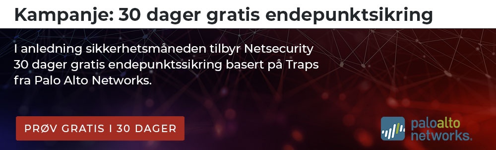 Kampanje: 30 dager gratis endepunktsikring